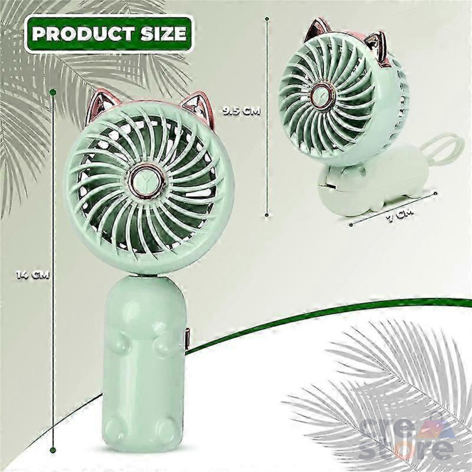 Mini Ventilador PORTATIL Luz LED