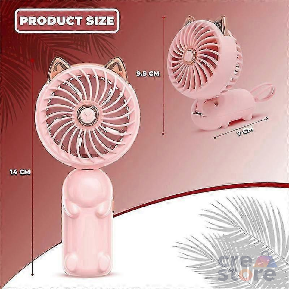 Mini Ventilador PORTATIL Luz LED