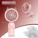 Mini Ventilador PORTATIL Luz LED