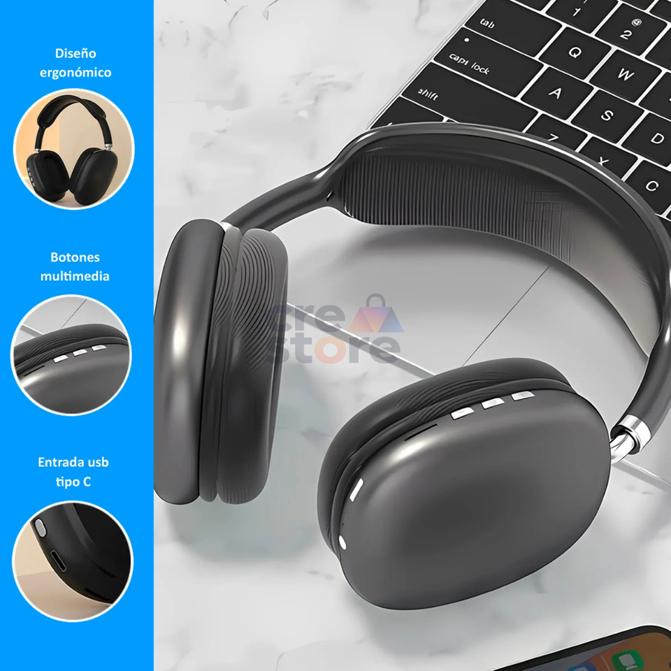Audífonos Bluetooth P9 PLUS MAX